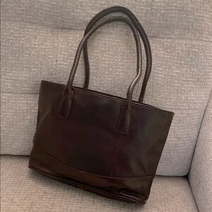 Sophisticated Dark Brown Tote Bag
